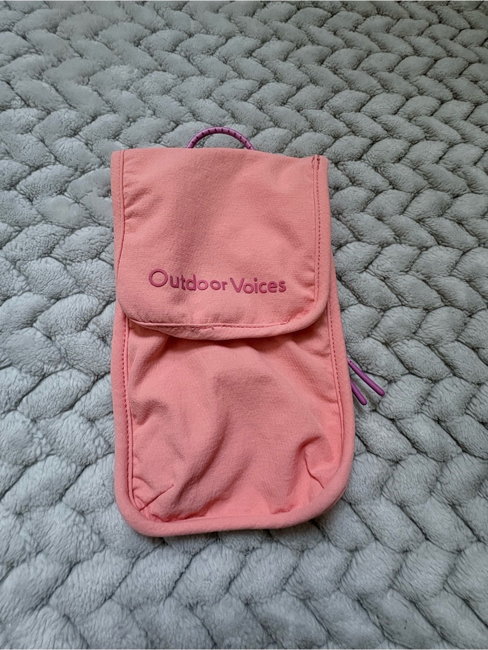 Outdoor voices mini belt bag sunglasses case